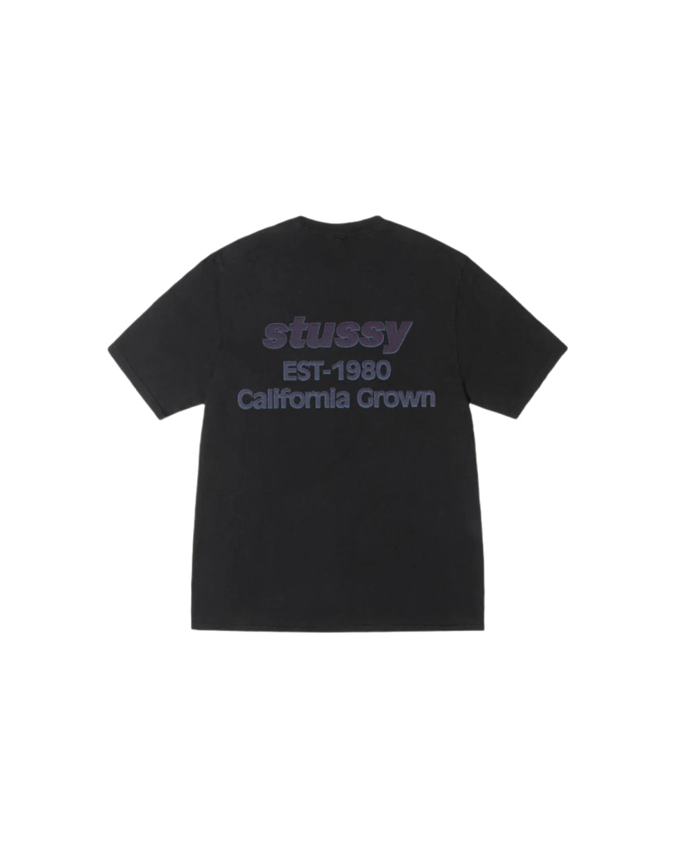 Stussy California Grown Tee Black Pigment Dyed – shoegamemanila