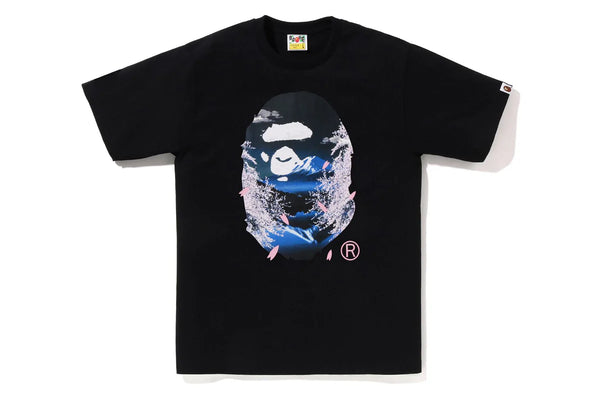 BAPE Sakura Photo Ape Head Tee (SS25) Black