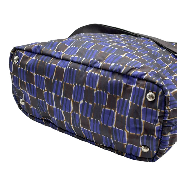 Prada Blue Tessuto Stampato Satchel Pony Style (Like new) RMVTHW4