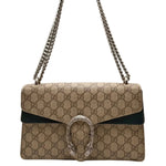 Load image into Gallery viewer, Gucci Dionysus Shoulder Bag GG Supreme Medium Beige/Black (Pre-owned) B4X2RYX
