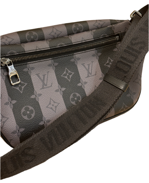 Louis Vuitton x NIGO Monogram Eclipse Stripes LV Heart Modular Sling Bag (Pre-loved)