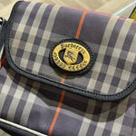 Load image into Gallery viewer, Burberry Navy Blue Canvas Nova Check Crossbody Bag (Pre-owned)
