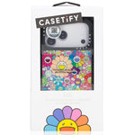 Load image into Gallery viewer, CASETIFY  x Takashi Murakami Flowers Bloom Rainbow iPhone 17 Pro Max Glaze Case Black
