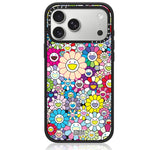 Load image into Gallery viewer, CASETIFY  x Takashi Murakami Flowers Bloom Rainbow iPhone 17 Pro Max Glaze Case Black
