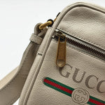 Load image into Gallery viewer, Gucci Mini Grained Calfskin Logo crossbody bag (Pre-owned) 4HYB46X
