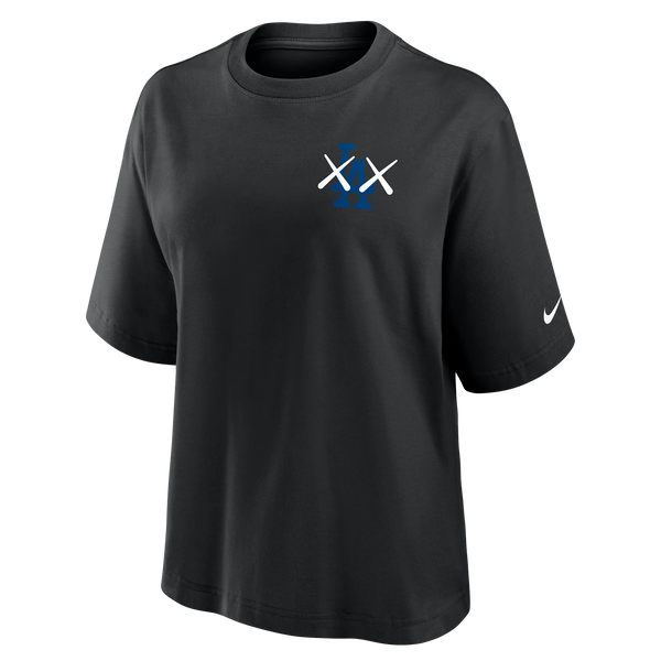 Kaws x Los Angeles Dodgers Kaws x Nike Women's MLB Boxy Tee Los Angeles Dodgers - Black