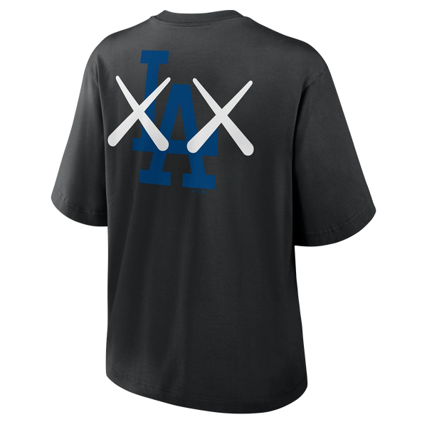 Kaws x Los Angeles Dodgers Kaws x Nike Women's MLB Boxy Tee Los Angeles Dodgers - Black