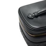 Load image into Gallery viewer, Chanel Lambskin Vanity Case in Black Leather (Pre-owned) T89KB46
