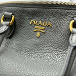 Load image into Gallery viewer, Prada Vitello Daino Leather Two Way Tote Bag Grey (Pre-owned)
