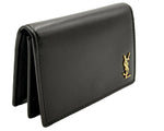 Load image into Gallery viewer, Saint Laurent Tiny Cassandre Card Case Black Leather (Like new)
