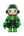 Pop Mart Mega Space Molly Automobile Lamborghini Edition 2024 400% (Green)
