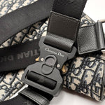 Load image into Gallery viewer, Dior Oblique Saddle Bag Black (Like new)

