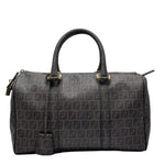 Load image into Gallery viewer, Fendi Brown Zucchino Coated Canvas and Leather Forever Bauletto Boston Bag (Pre-owned) HRTBH2M
