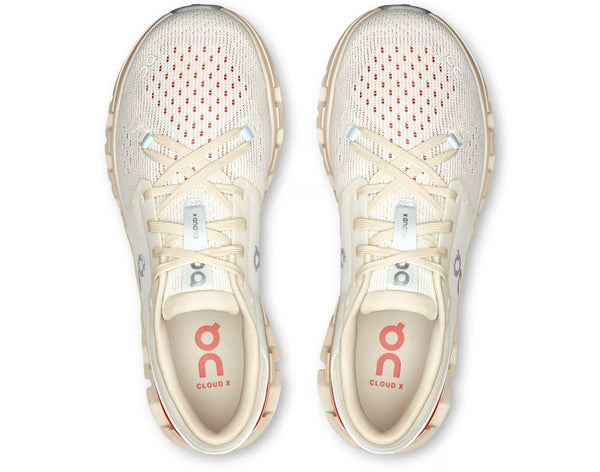 On Running Cloud X 4 Ivory Salmon (Women's)