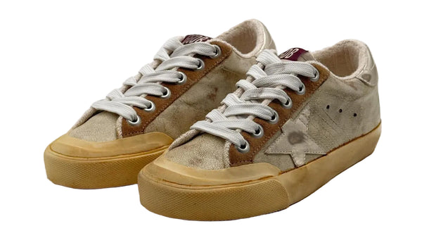 Golden Goose Super-Star Penstar Classic White Ecru Tobacco (Women's) LTD Edition