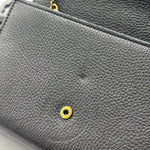 Load image into Gallery viewer, Gucci GG Marmont Gold Label Logo Leather Chain Wallet Shoulder Messenger Bag Black (Like new) BB44HW6
