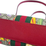 Load image into Gallery viewer, Gucci Ophidia Tote Bag GG Flora Small Red (Like new) 7BTMHWX
