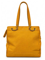 Load image into Gallery viewer, Chanel Yellow Chain Tote Bag (Pre-owned) M7C6CGR
