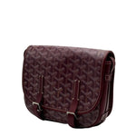 Load image into Gallery viewer, Goyard Goyardine Belvedere II PM shoulder bag Burgundy (Like new) HBJQK3H
