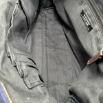 Load image into Gallery viewer, Burberry Black Label Business Bag Dark Brown/Navy Leather (Pre-owned)
