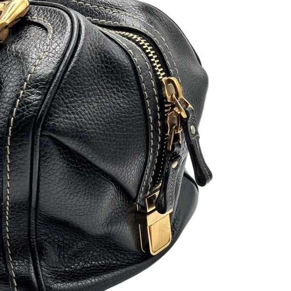 Gucci Leather Aviatrix Boston Bag Black (Pre-owned) T3YM67D