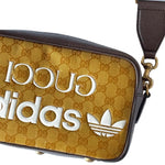Load image into Gallery viewer, Gucci x adidas Small Shoulder Bag Beige/Brown (Like new) Q4BTY4X
