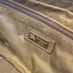Load image into Gallery viewer, Burberry [B] Logo Canvas/Leather Clutch Bag With Gold Hardware (Pre-owned)

