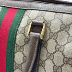 Load image into Gallery viewer, Gucci Beige/Ebony GG Coated Canvas Vintage Boston Bag (Pre-owned)
