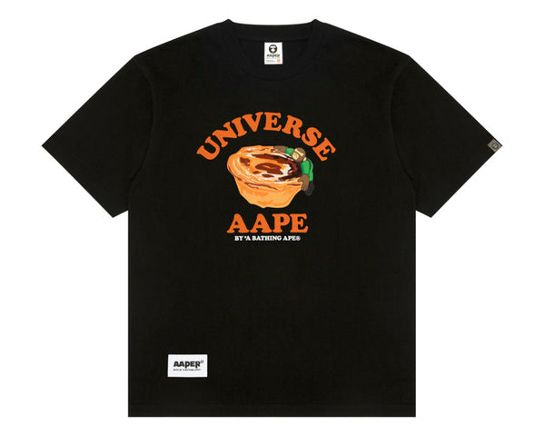 Aape Short Sleeve Egg Tart Tee Black