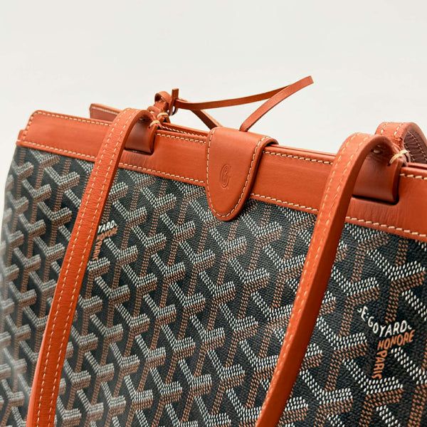 Goyard Bellechasse Biaude PM Bag Black & Tan (Like new)