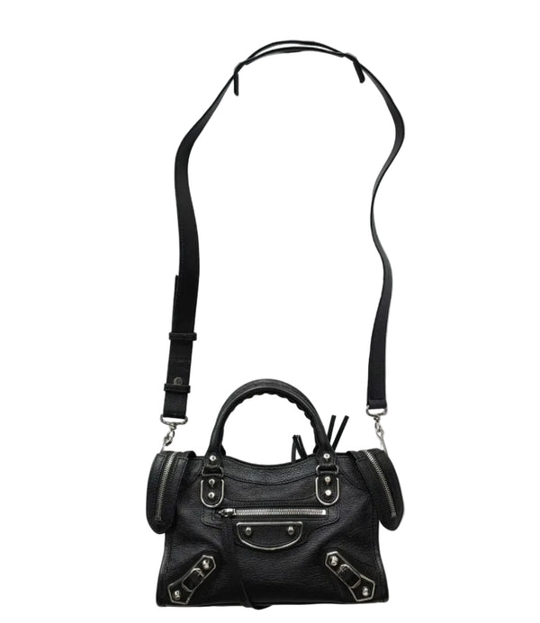Balenciaga Classic Mini City Edge Black / Silver Hardware (Like new) VWM8G48
