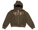 Load image into Gallery viewer, Sono Classic Brown Zip-up Hoodie
