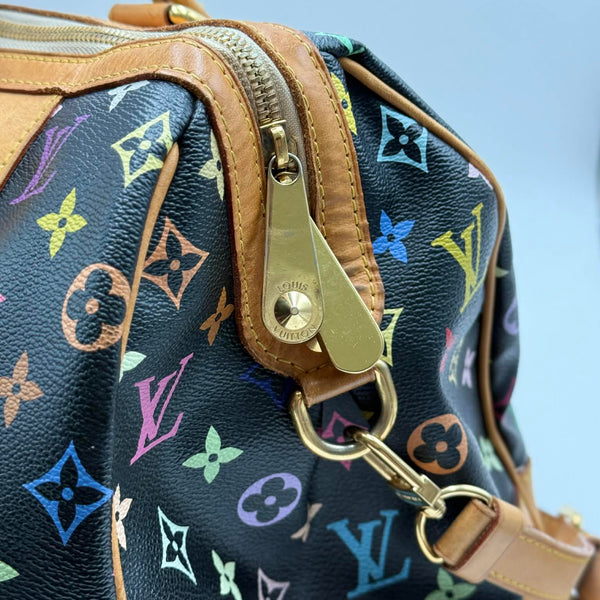 Louis Vuitton Black Monogram Multicolore Murakami Courtney GM Bag (Pre-owned) 3K74CJ2
