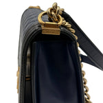 Load image into Gallery viewer, Chanel Bicolor Boy Flap Bag Quilted Lambskin (Like new) B69319.1273

