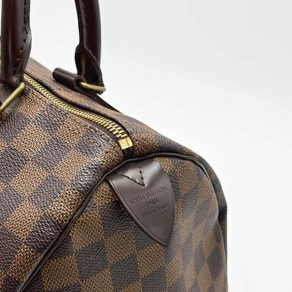 Louis Vuitton Speedy 30 Damier Ebene Canvas Handbag (Like new) 87D4K87