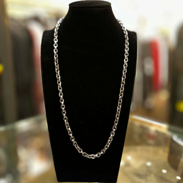 Chrome Hearts  Silver Paperchain Necklace 20” (Bnew)