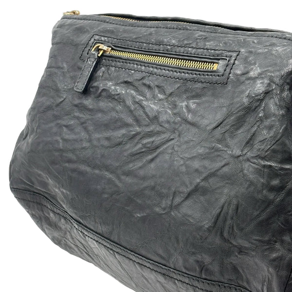 Givenchy Black Sheepskin Leather Medium Pepe Pandora Bag (Pre-owned) 2CB9HDH