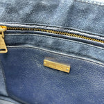 Load image into Gallery viewer, Miu Miu Madras Denim Handbag Blue (Pre-owned)
