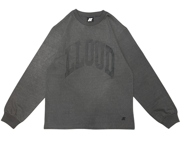 LLOUDGYM Logo Longsleeve Tee Charcoal