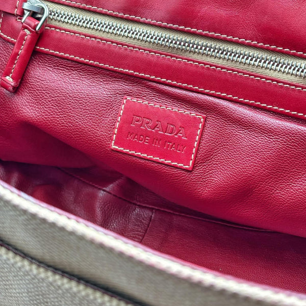 Vintage Prada Canapa Grezza Shoulder Bag (Pre-owned) 798B4X2
