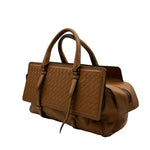Load image into Gallery viewer, Bottega Veneta Monaco Intrecciato Handbag Brown (Pre-owned) W7M2RQC
