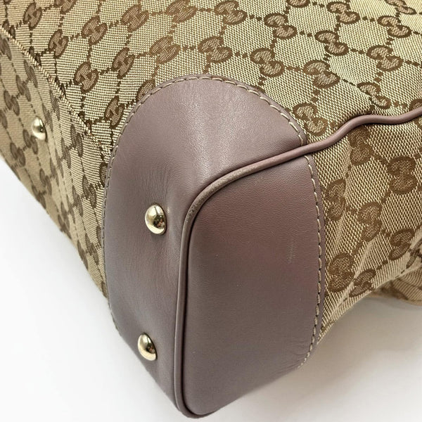 Gucci Beige/Purple GG Canvas Mayfair Tote Bag (Pre-owned) GYTJX8K