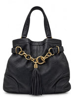 Load image into Gallery viewer, Gucci Black Leather Sienna Tote Bag (Pre-owned) H8RKTTC
