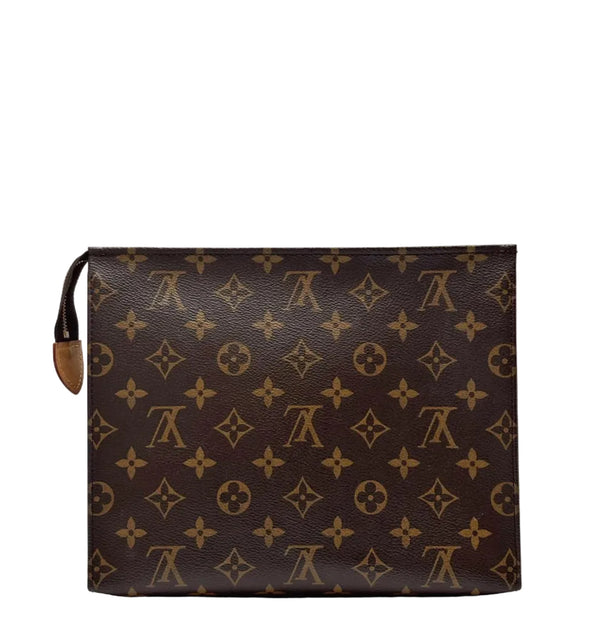 Louis Vuitton Toiletry Pouch 26 Monogram Brown (Like new) 87XTR64
