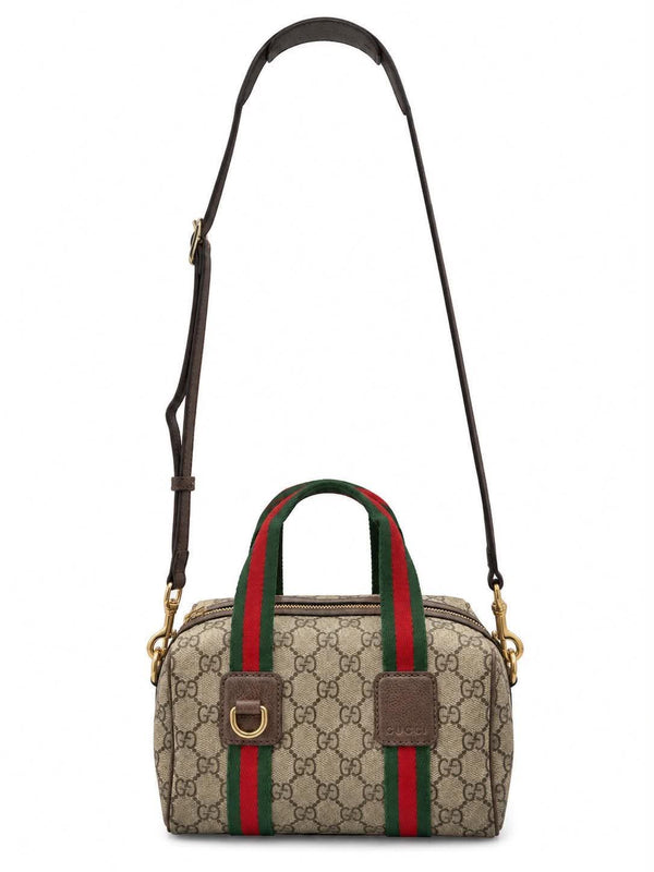 Gucci GG Supreme Web Mini GG Top Handle Bag Beige Ebony New Acero (Like new)