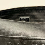 Load image into Gallery viewer, Prada Black Saffiano Triangle Logo Crossbody (Pre-owned) MVQ4Y6Q
