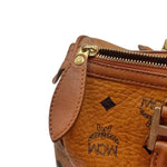 Load image into Gallery viewer, MCM Visetos Dog Bone Boston Bag (Pre-owned)
