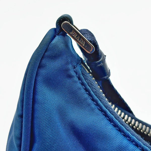 Prada Mini Tessuto Sport Shoulder Bag Blue (Like new) BK4XV7C
