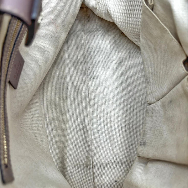 Gucci Beige/Purple GG Canvas Mayfair Tote Bag (Pre-owned) GYTJX8K