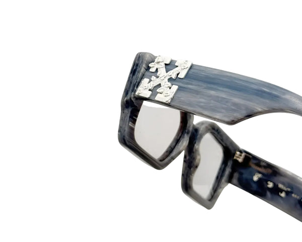 OFF-WHITE Catalina Rectangular Frame Sunglasses Light Grey/Light Grey/White (Pre-owned)